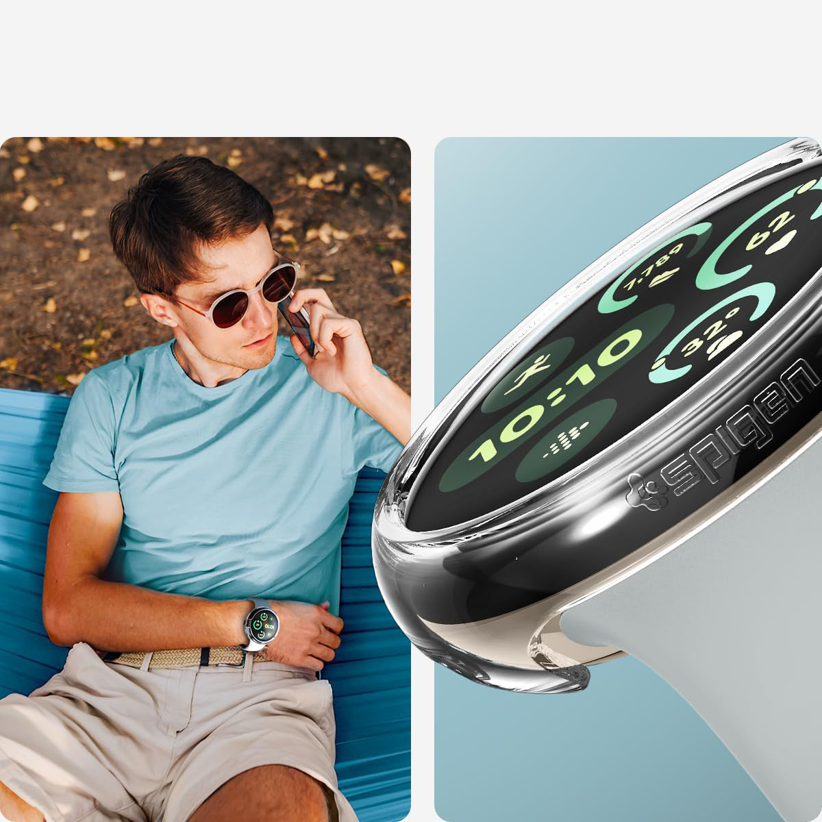 Etui Spigen Thin Fit do Google Pixel Watch 3 / 2 / 1 (41mm), przezroczyste